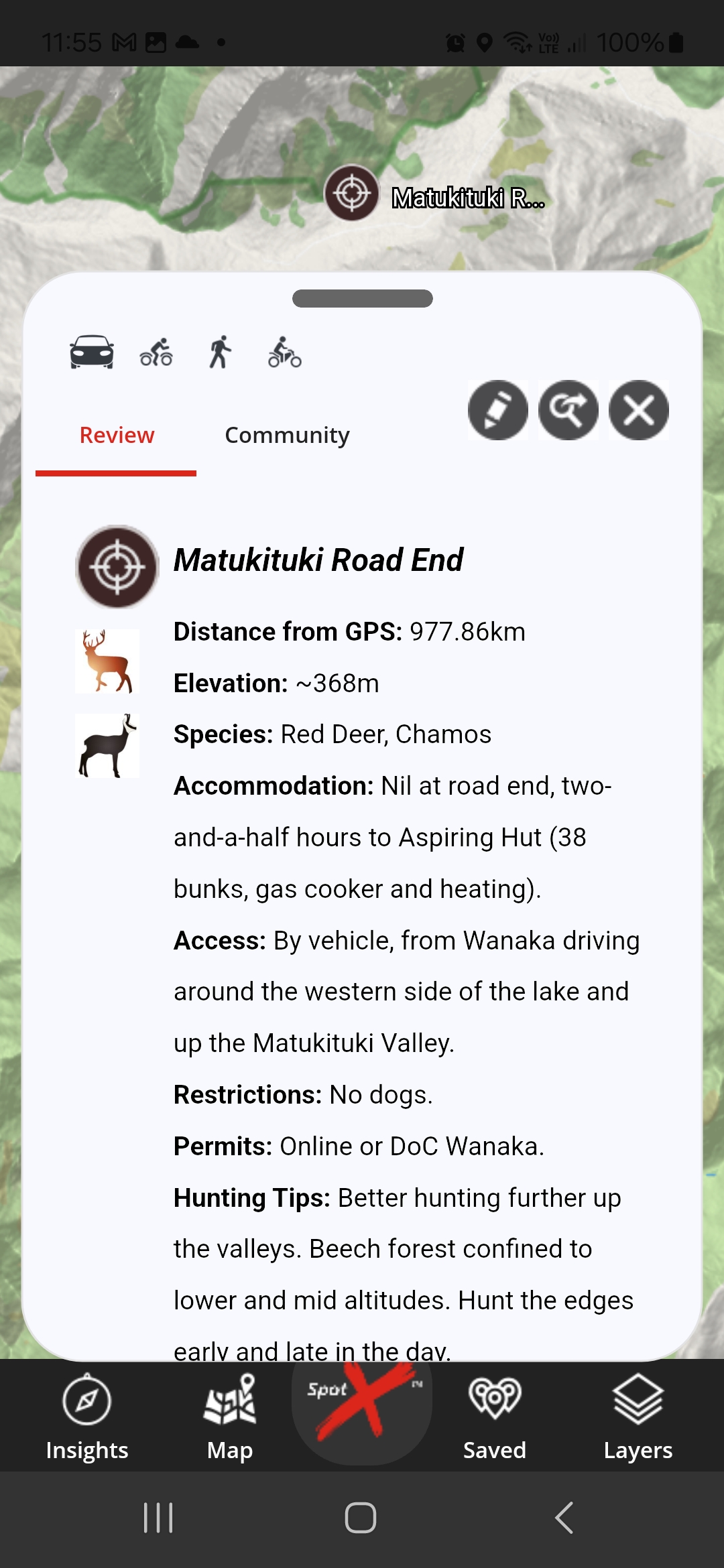 App Hunting Matukituki