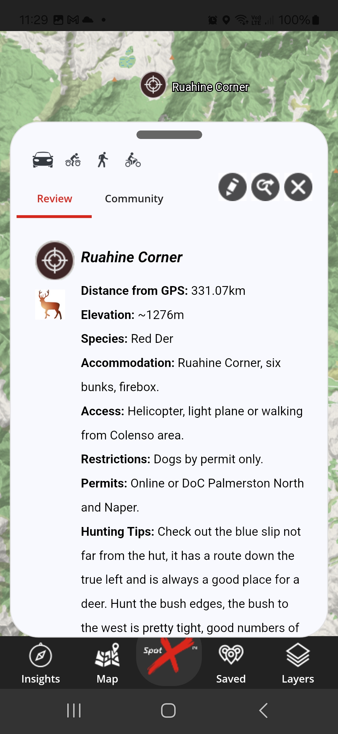App Hunting RuahineCorner