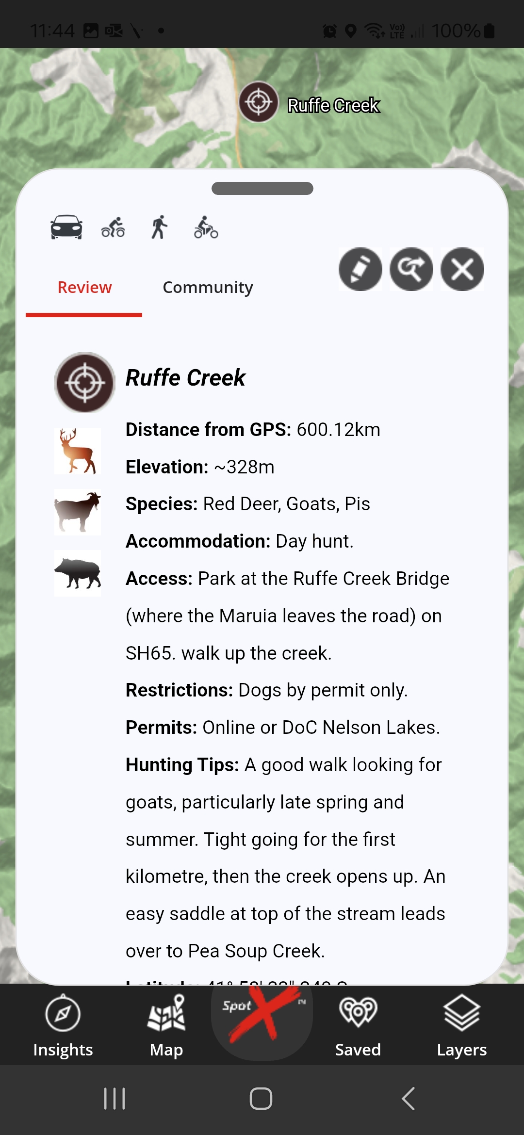 App Hunting RuffleCreek
