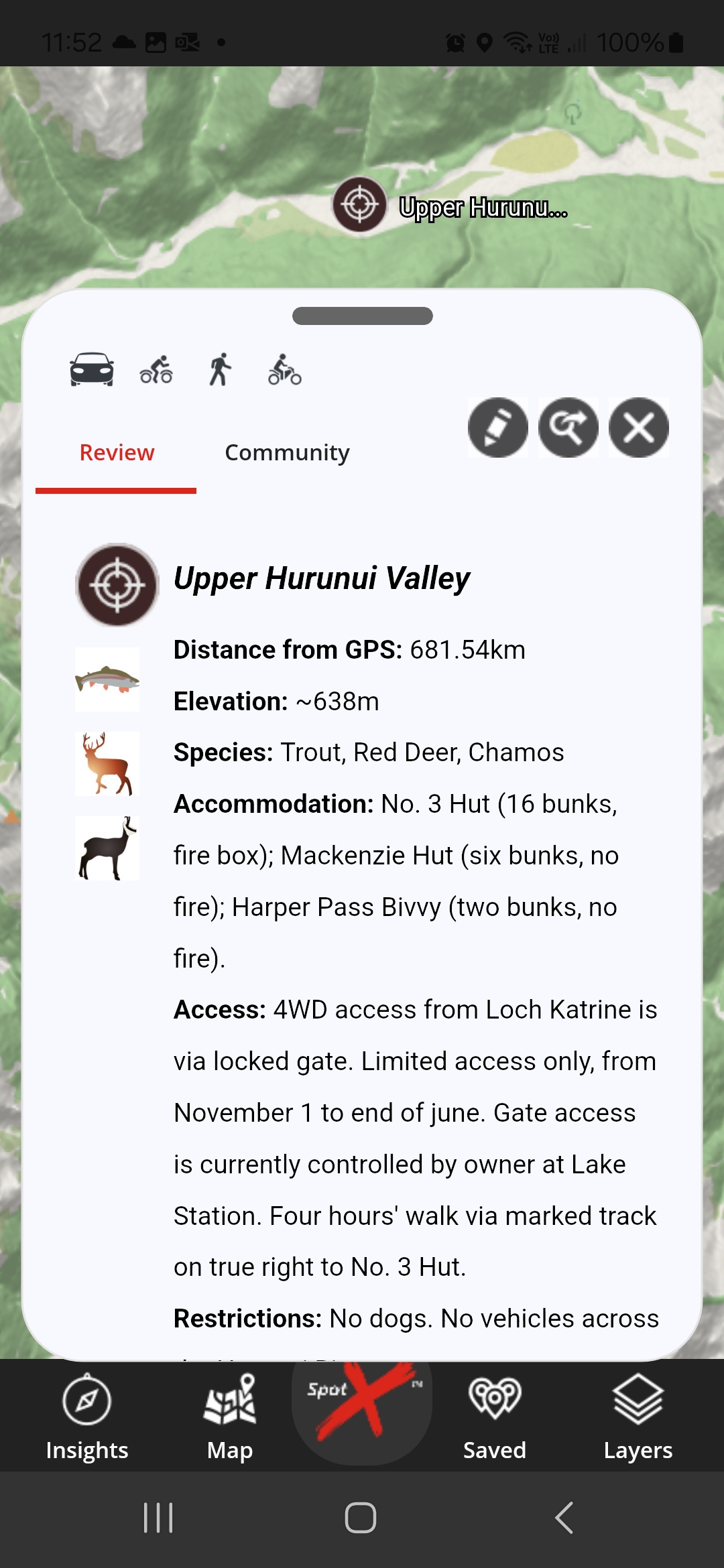 App Hunting UpperHurunuiValley