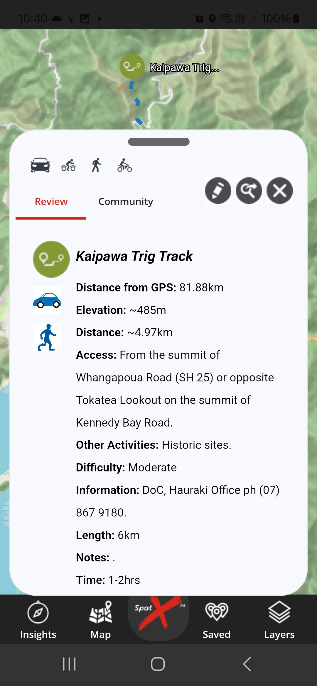 App Tramping KaipawaTrig