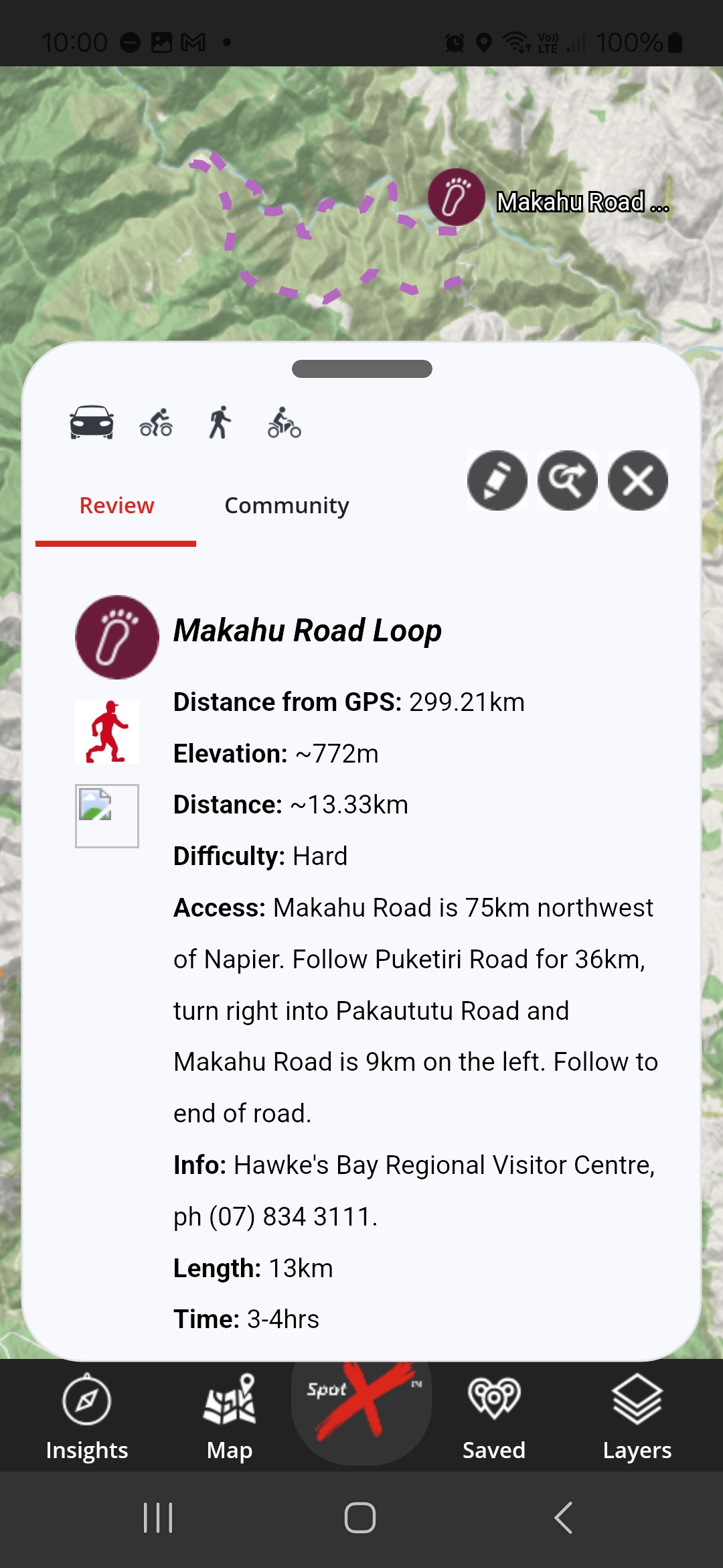 App Walking Makahu