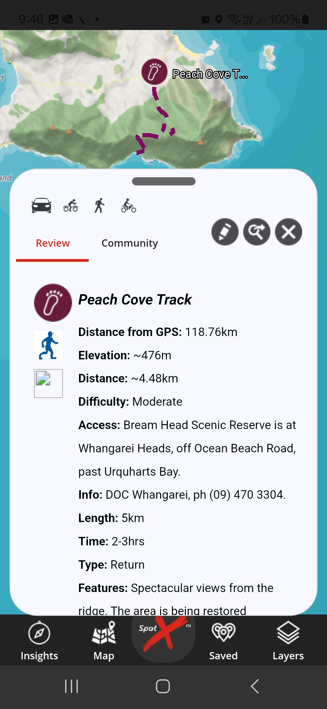 App Walking PeachCove