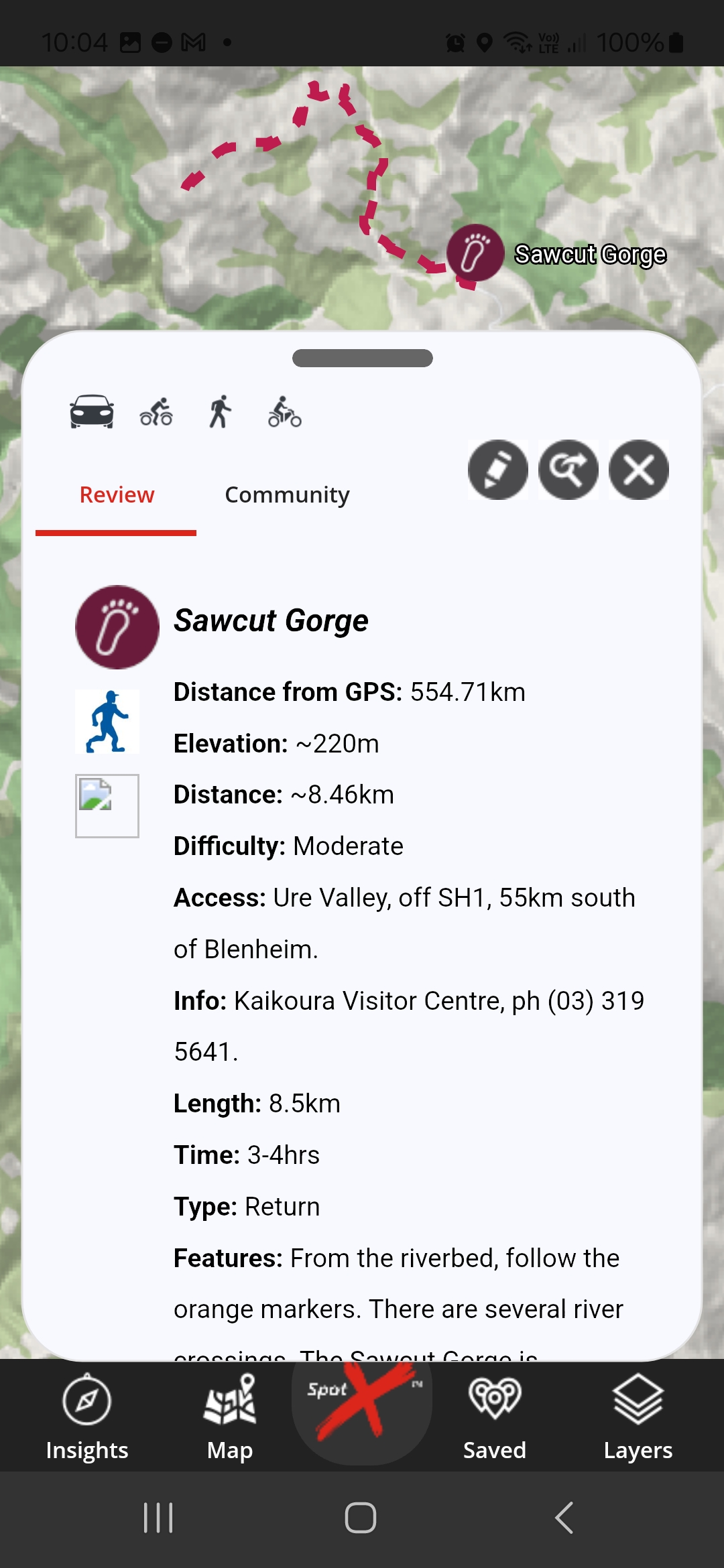 App Walking SawcutGeorge