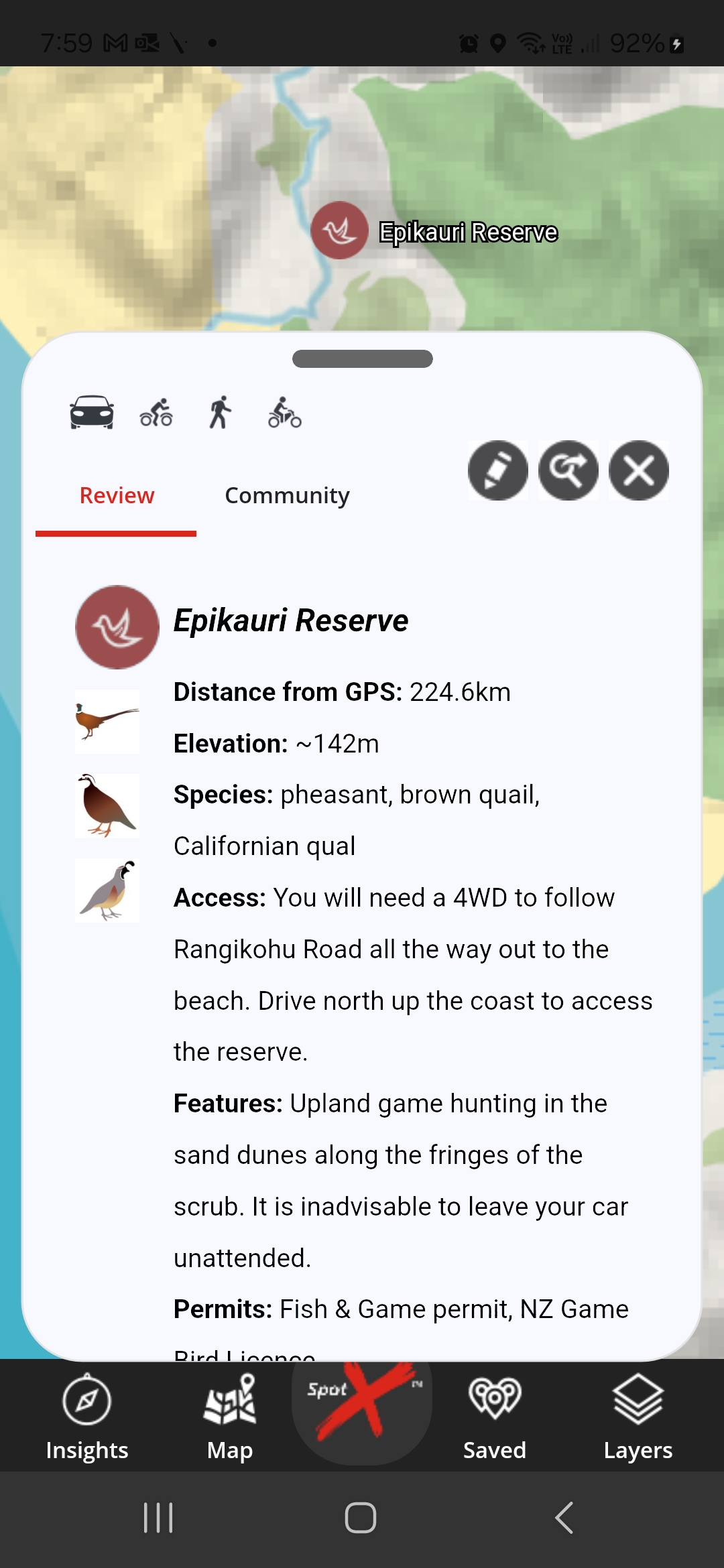 App gamebird EpikauriReserve